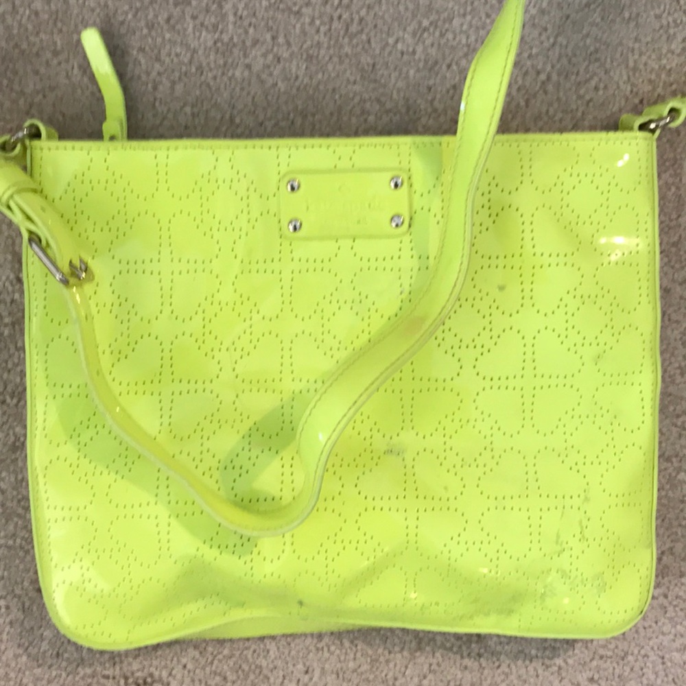 Neon yellow Kate Spade cross body